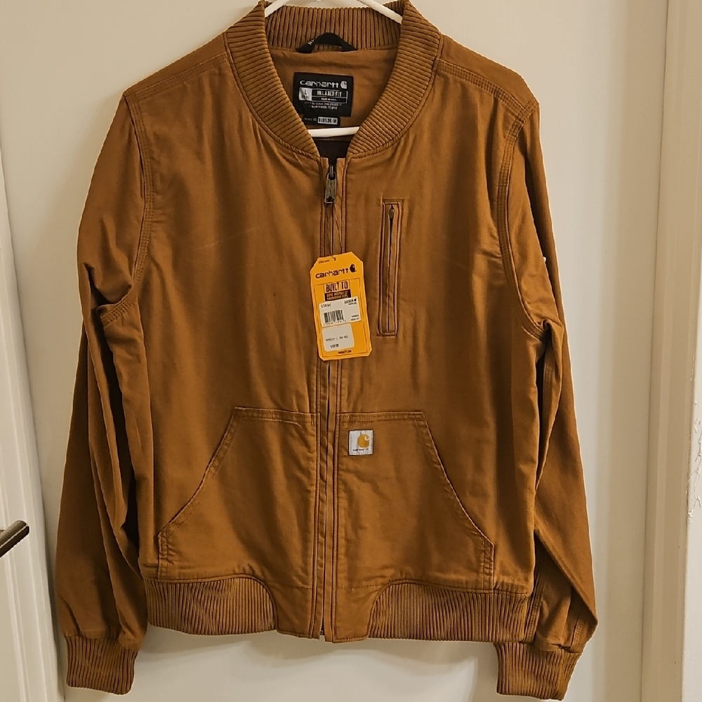Woman's Carhartt Tan Zip-Up Jacket